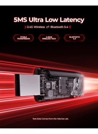 سماعة رأس للألعاب بيكن G2 لاسلكية بتردد 2.4 جيجاهرتز صوت محيطي 7.1 سماعة ألعاب USB 2.4 جيجاهرتز بلوتوث ميكروفون بتقنية إلغاء الضوضاء المحيطة إضاءة RGB بطارية 100 ساعة سماعة بلوتوث للكمبيوتر وبلاي ستيشن 5 وبلاي ستيشن 4 وماك سويتش اللون اسود - view 2