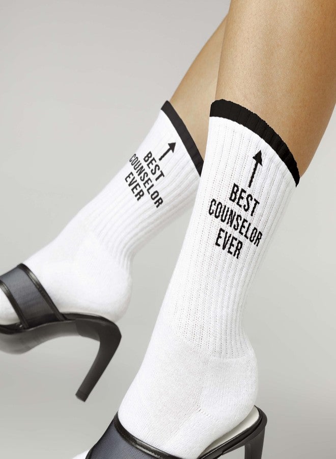SSQBZU Best Counselor Ever, Counselor Appreciation Gifts, Gifts for Counselors, School Counselors, Camp Counselor, Novelty Socks, Favors for Birthday, Thanksgiving, Christmas, Back-to-school Season, etc.(112 - Image 4