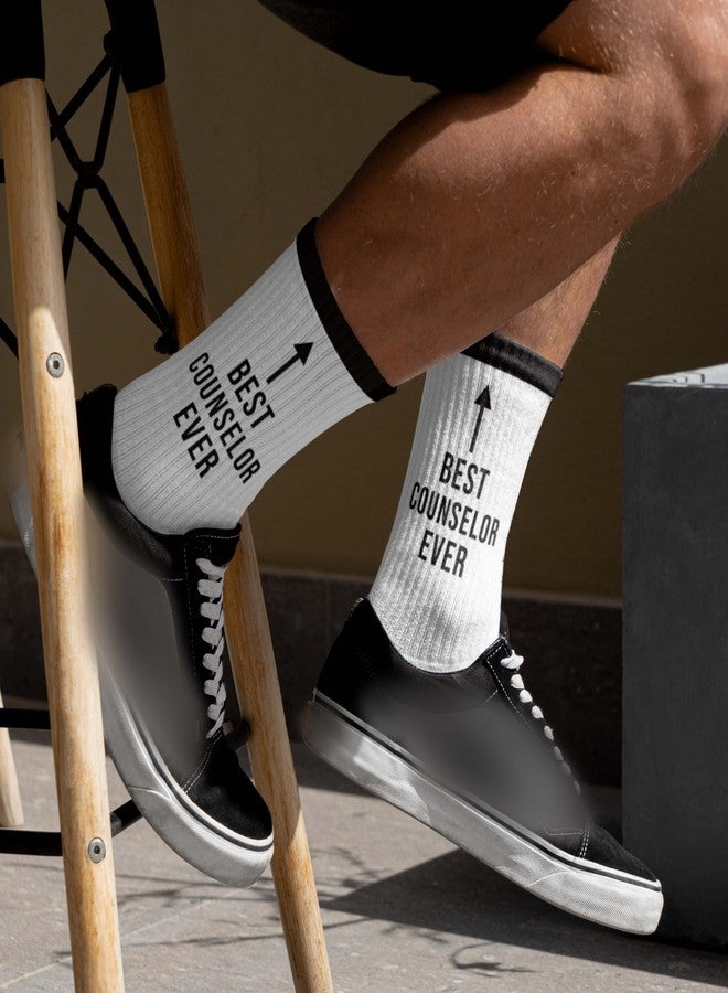 SSQBZU Best Counselor Ever, Counselor Appreciation Gifts, Gifts for Counselors, School Counselors, Camp Counselor, Novelty Socks, Favors for Birthday, Thanksgiving, Christmas, Back-to-school Season, etc.(112 - Image 5
