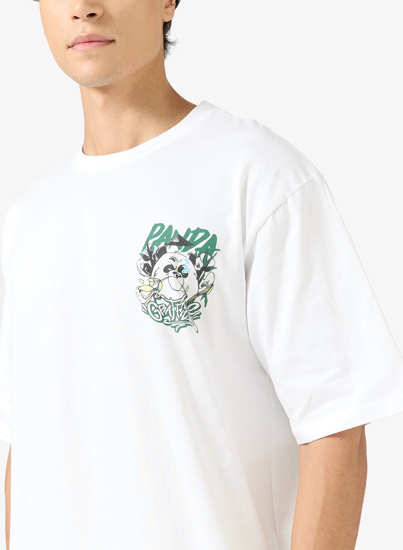 Seventy Five Graphic Print Oversized T-Shirt - Image 3