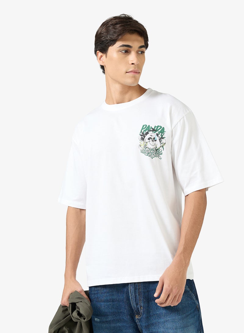 Seventy Five Graphic Print Oversized T-Shirt - Image 2