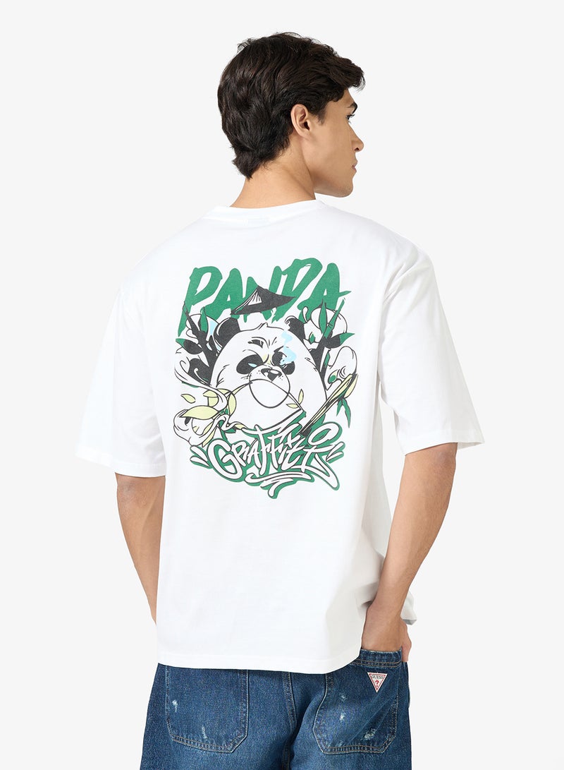 Seventy Five Graphic Print Oversized T-Shirt - Image 1