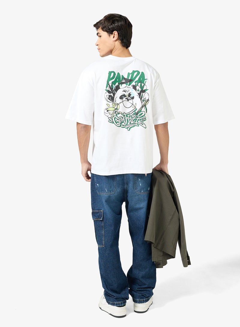 Seventy Five Graphic Print Oversized T-Shirt - Image 4