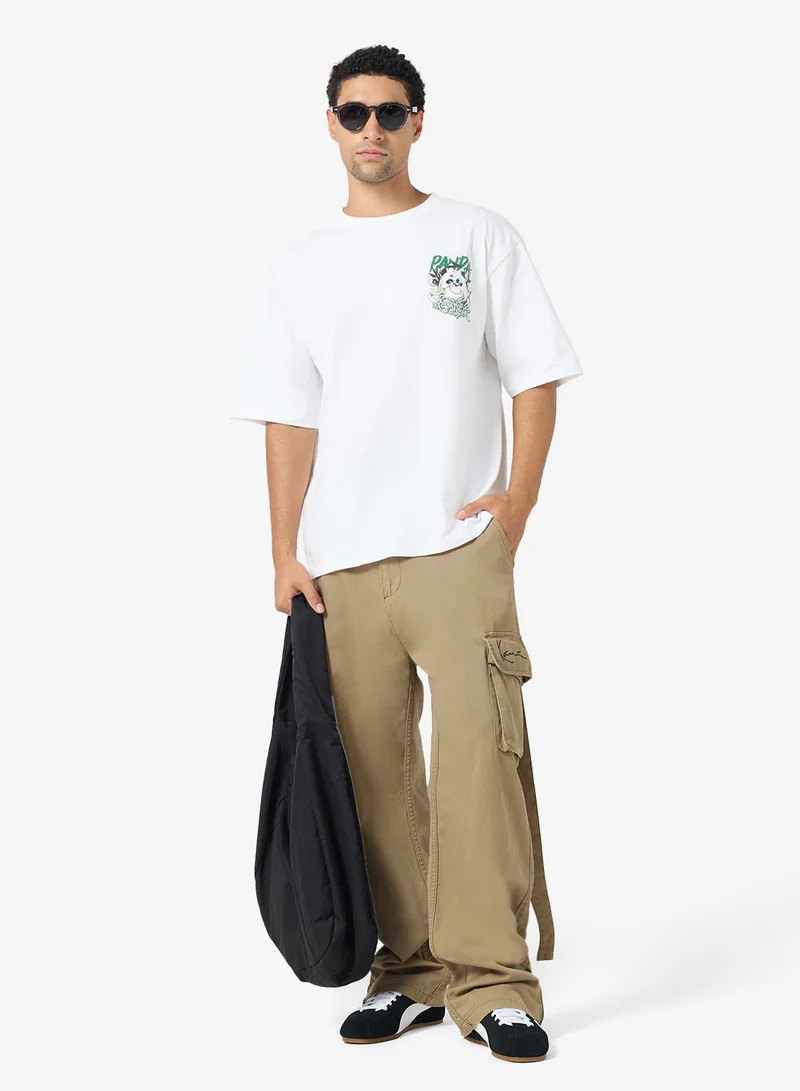 Seventy Five Graphic Crew Neck Oversize T-Shirt