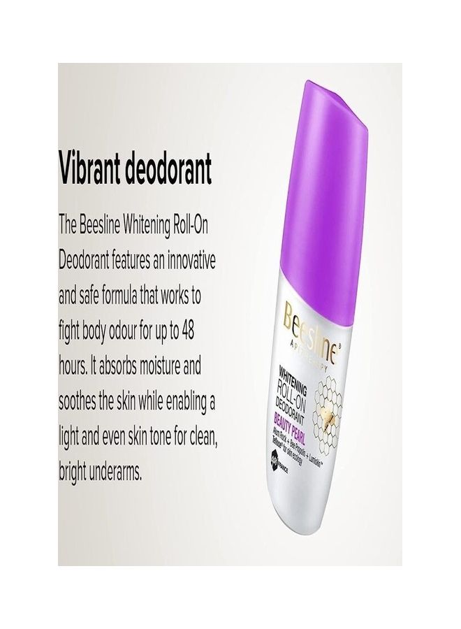 Beesline Whitening Roll-On Hair Delaying Deo + Free Deodorant - Beauty Pearl Multicolor 2*50ml - Image 3