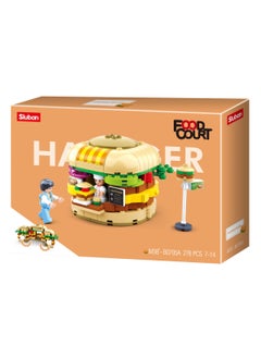 Sluban Food Court Series - Hamburger House Building Blocks 276 PCS 2 Mini Figures - For Age 7+ Years Old  - Image 2
