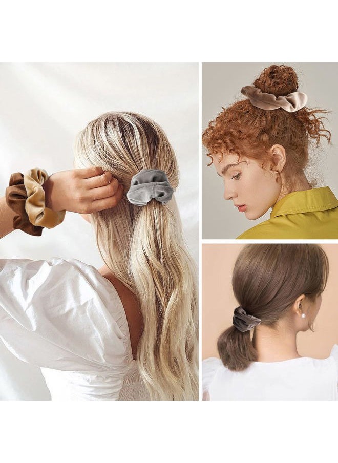 Mandydov - 12 Pcs Hair Scrunchies Elastic Hair Ties Ropes Scrunchie for Women Hair Accessories - Image 1