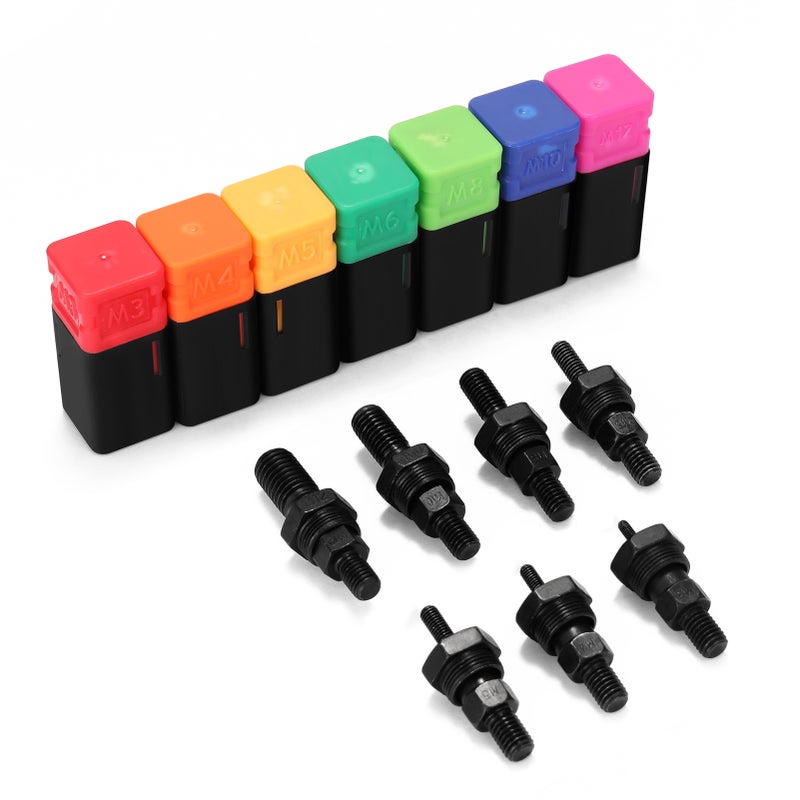 Riveter Machine Accessory Threaded Mandrel Rivet Nut Tool Adapter Pull Rod Riveter Replacement Riveting Heads - Image 5