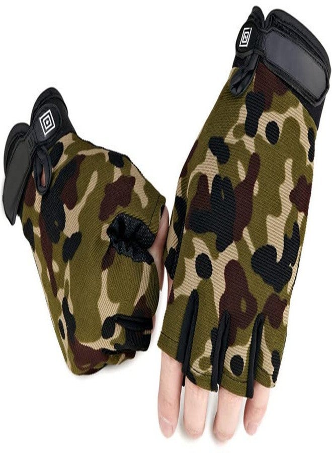 GymWar Exercise Gym Gloves for Men Workout with Wrist,Cross Training, Weightlifting, Calisthenics, Great Hand Grip | Ideal for Cycling, Bike Riding and Other Sports Activities Gym (Camouflage) - Image 5