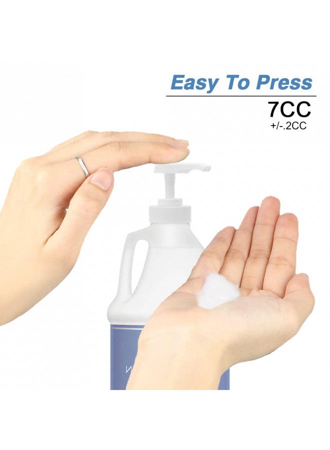 AMORIX 6 Pack Gallon Jug Pump Dispenser 38-400 Syrup Pump for Gallon Jug Dispensing - 7cc Lotion Gallon Shampoo Pump Top Replacement, Fits 1 Gallon Bottle 64oz 128oz Hand Sanitizer Containers, Free Funnel - Image 5