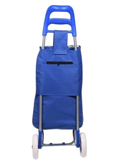 DubaiGallery 2 Wheels Foldable Grocery Shopping Trolley Detachable Bag Utility Pull And Push Carts Basket For Groceries Laundry Luggage Picnic Travel Camping Outdoor  - Image 3