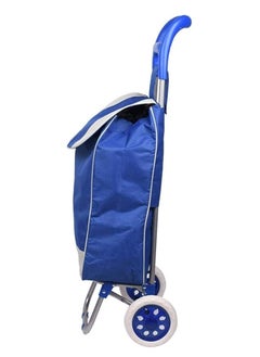 DubaiGallery 2 Wheels Foldable Grocery Shopping Trolley Detachable Bag Utility Pull And Push Carts Basket For Groceries Laundry Luggage Picnic Travel Camping Outdoor  - Image 2