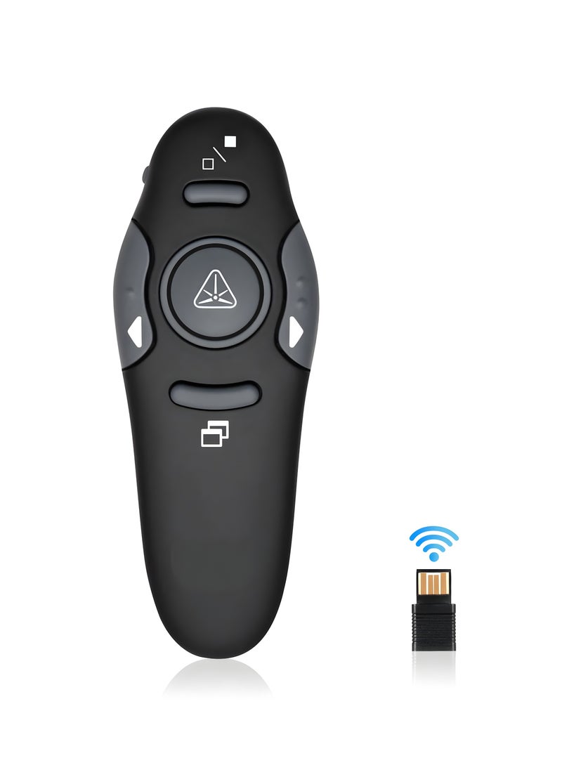 Generic - Wireless Presenter with 2.4GHz Laser, 30m Range, PPT & Mouse Mode, USB Plug and Play Compatibility - Image 1