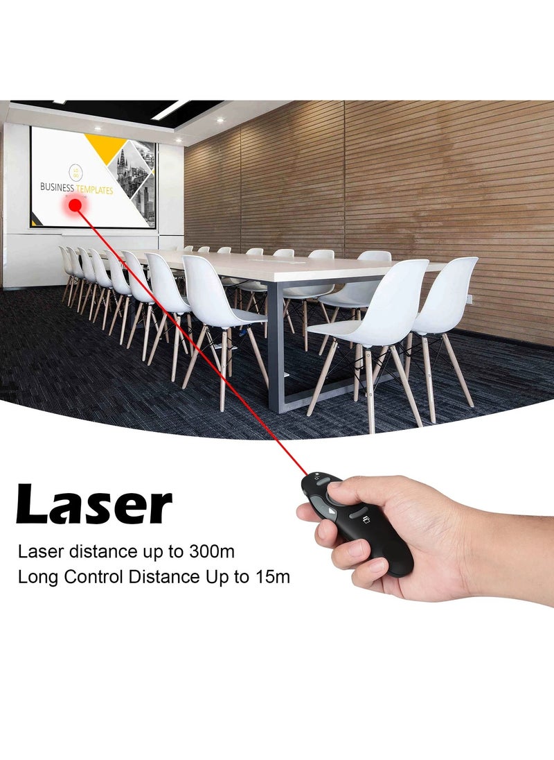 Generic - Wireless Presenter with 2.4GHz Laser, 30m Range, PPT & Mouse Mode, USB Plug and Play Compatibility - Image 1