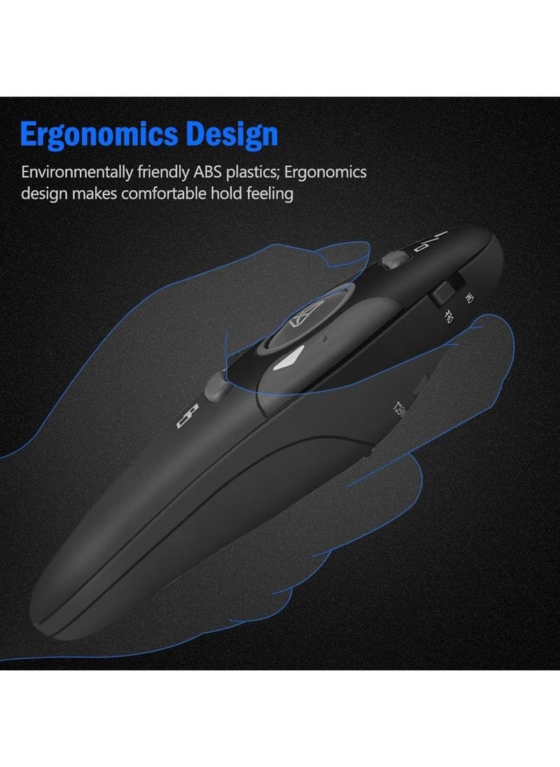 Generic - Wireless Presenter with 2.4GHz Laser, 30m Range, PPT & Mouse Mode, USB Plug and Play Compatibility - Image 1