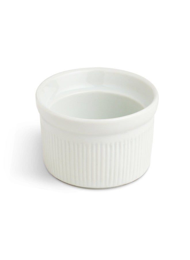 Urban Snackers Porcelain Round Shaped Namkeen Bowl, White - Image 2