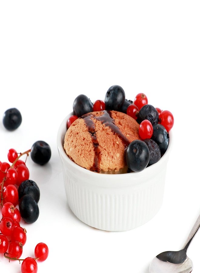 Urban Snackers Porcelain Round Shaped Namkeen Bowl, White - Image 1