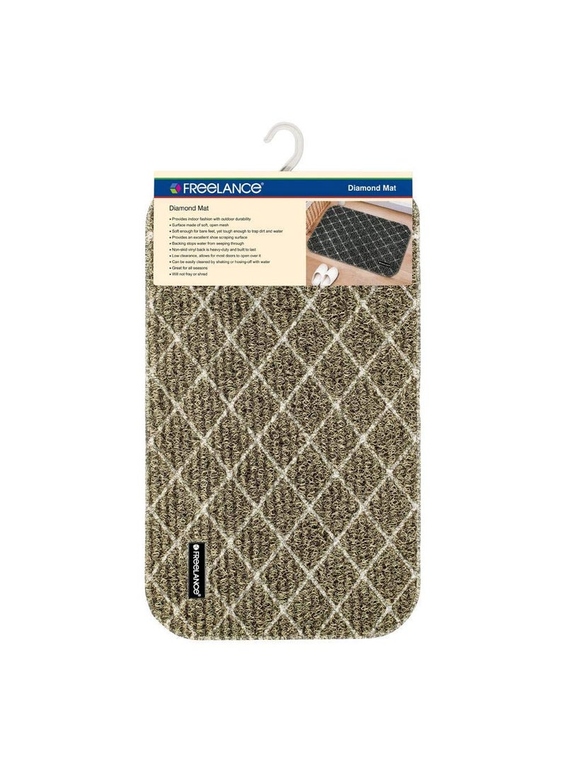 Freelance - Freelance Contemporary Door Mat (Beige/Brown, PVC, 68 x 40 cm) - Image 1