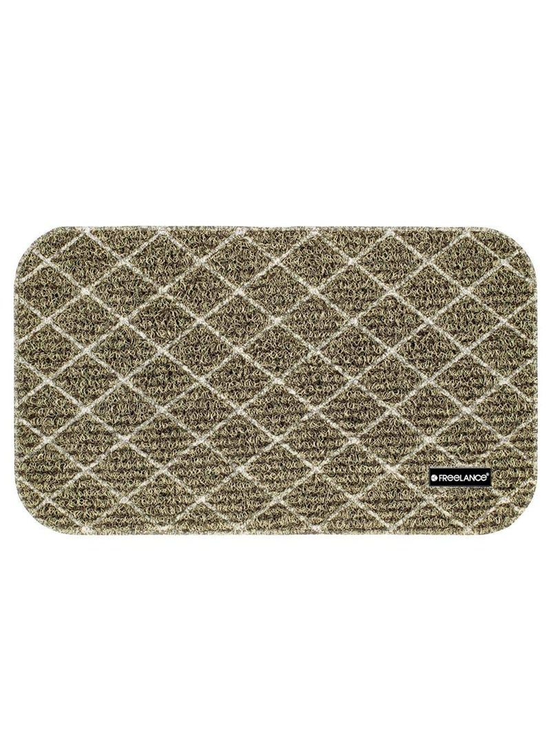 Freelance - Freelance Contemporary Door Mat (Beige/Brown, PVC, 68 x 40 cm) - Image 1