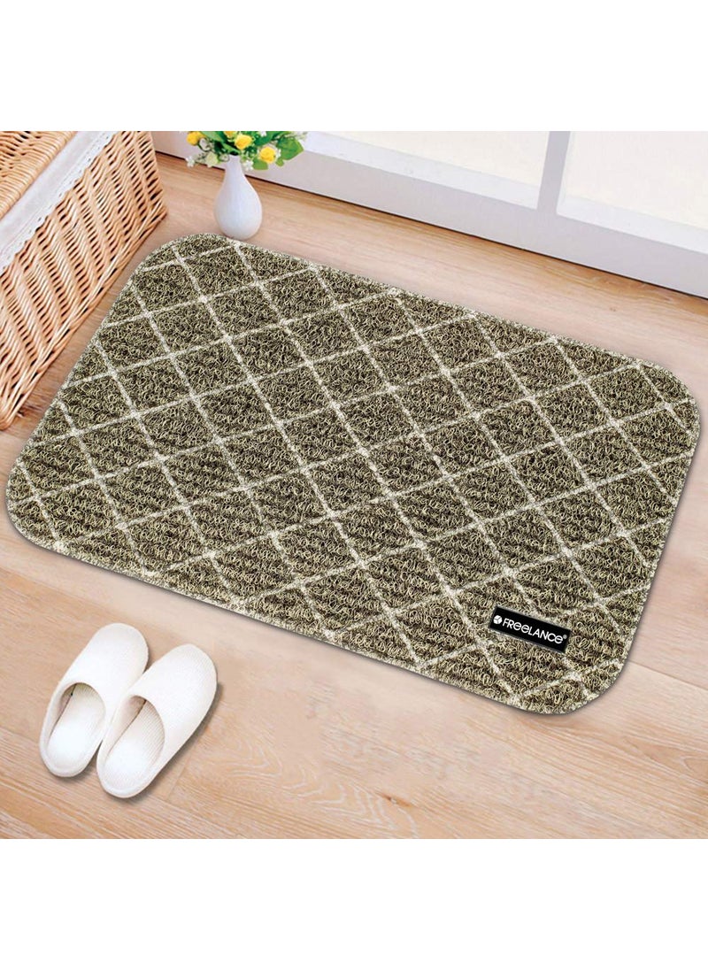 Freelance - Freelance Contemporary Door Mat (Beige/Brown, PVC, 68 x 40 cm) - Image 1