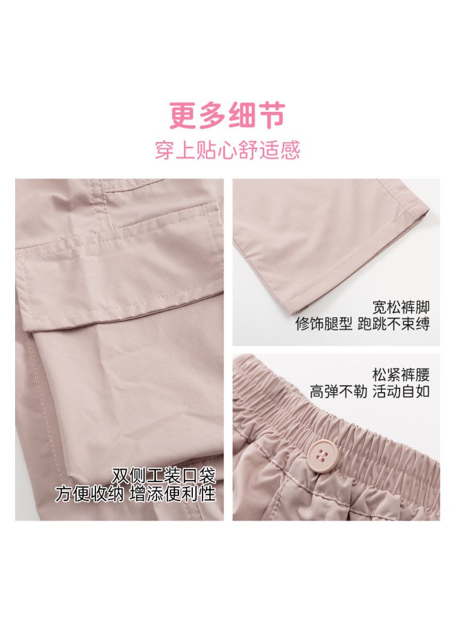 Bumblebee Summer Girls' Wide-leg Pants 2025 New Arrival Cargo Pants Mosquito-proof Pants For Big Girls Lightweight Summer Outfit - Image 5