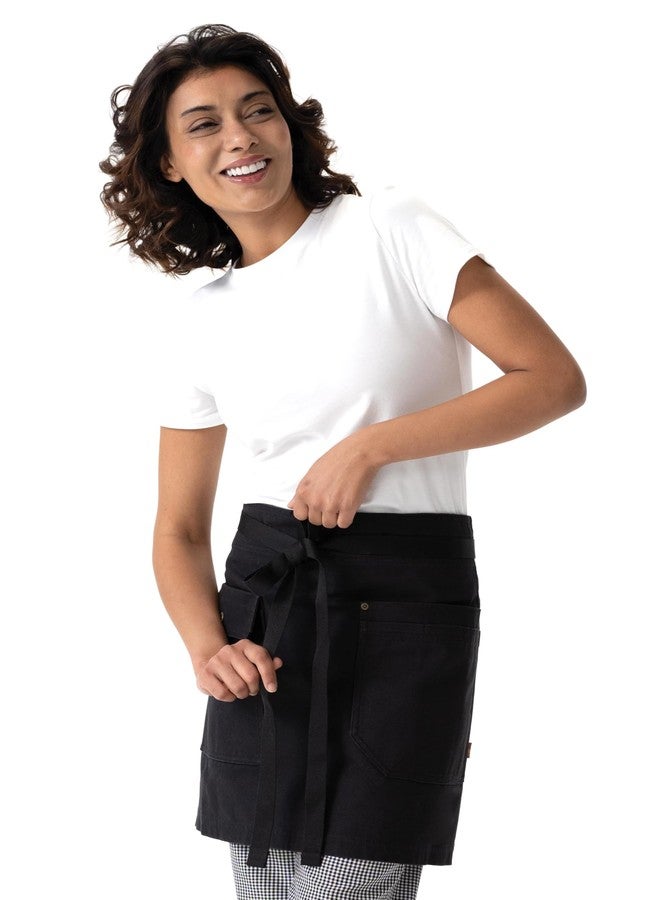 Chef Works Unisex Tactical Half Bistro Apron, Black, One Size - Image 1