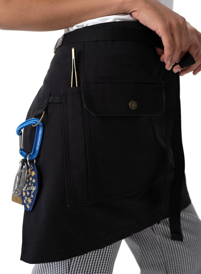 Chef Works Unisex Tactical Half Bistro Apron, Black, One Size - Image 2