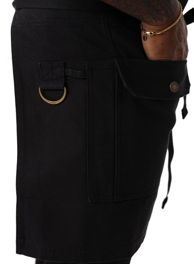 Chef Works Unisex Tactical Half Bistro Apron, Black, One Size - Image 4