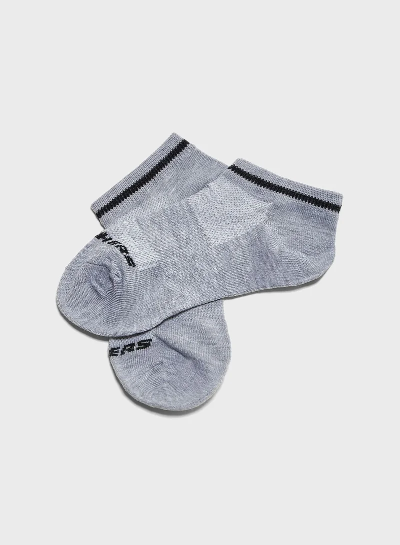 SKECHERS Kids 3 Pack Low Cut Socks