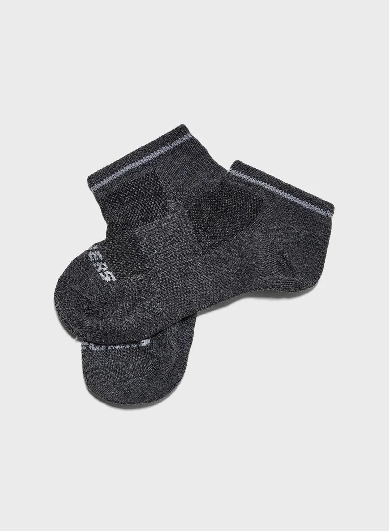SKECHERS Kids 3 Pack Low Cut Socks