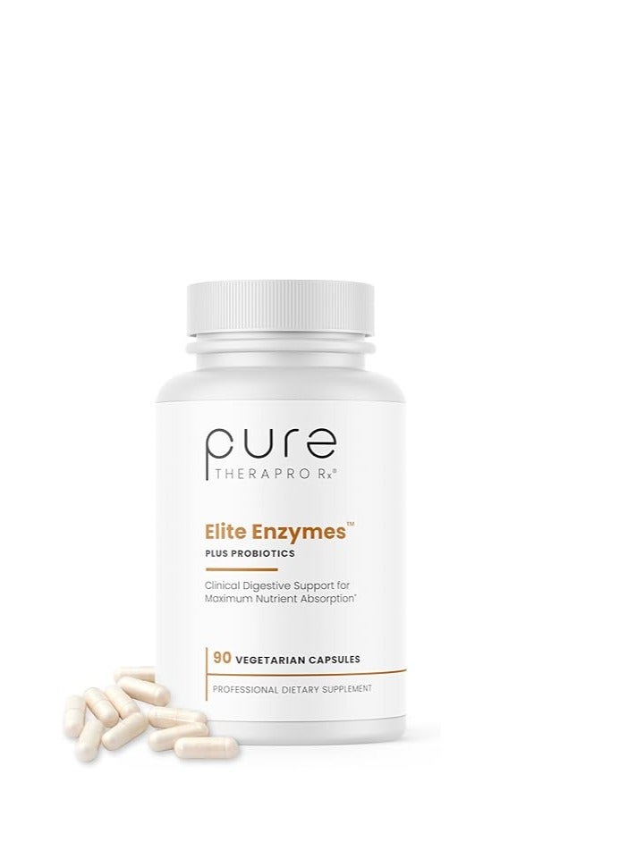 Pure Therapro Rx Elite Enzymes Extra Strength  Supplement for Women & Men 90 Capsules