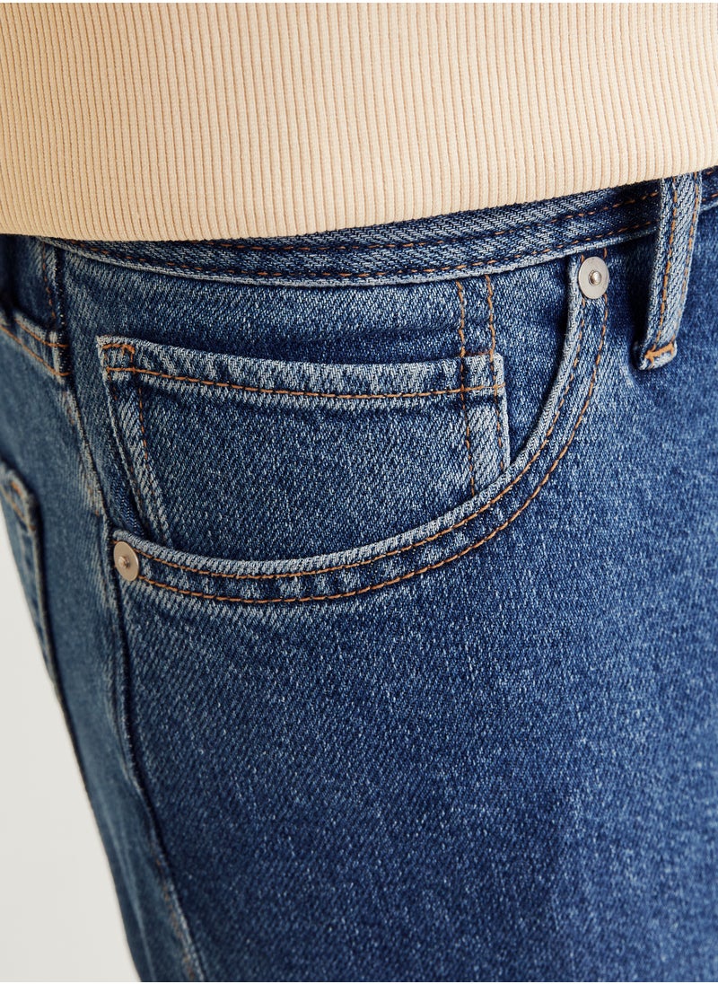 JJ Rebel Jrebryan Jjcraft Stright Fit Mid Wash Jeans  - Image 3