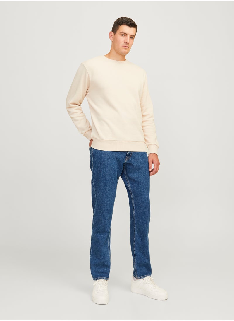 JJ Rebel Jrebryan Jjcraft Stright Fit Mid Wash Jeans  - Image 4
