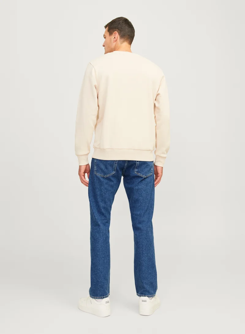 JJ Rebel Jrebryan Jjcraft Realxed Fit Mid Wash Jeans