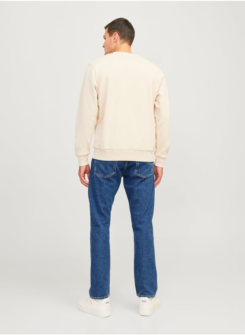 JJ Rebel Jrebryan Jjcraft Stright Fit Mid Wash Jeans  - Image 5