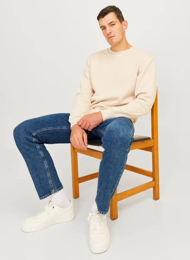JJ Rebel Jrebryan Jjcraft Realxed Fit Mid Wash Jeans