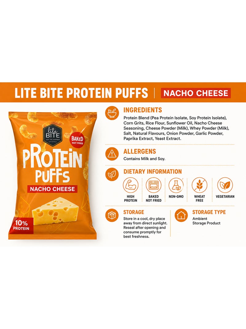 Lite Bite Nacho Cheese Protein Puffs - Image 3