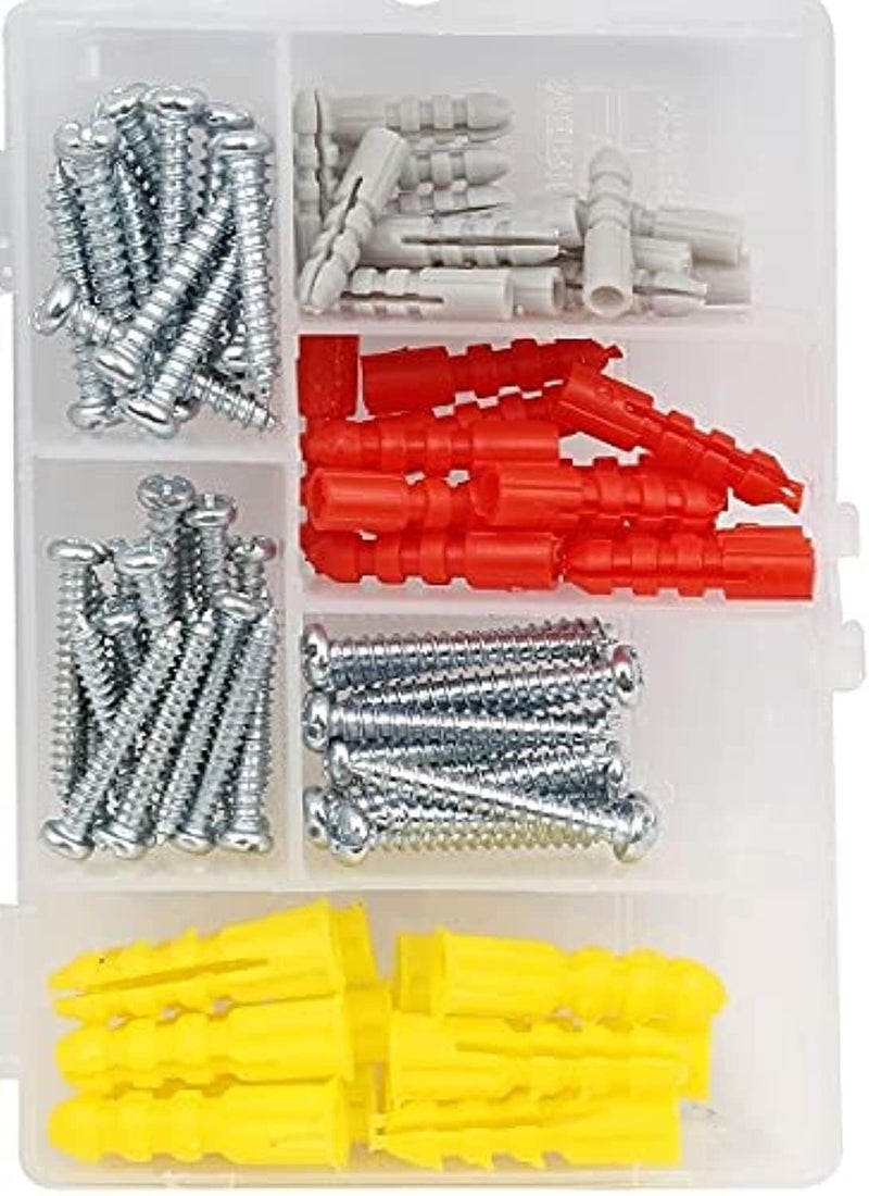 Terminator Screw and Plug Wood Works Anchor Assortment Kit, 82 Pieces