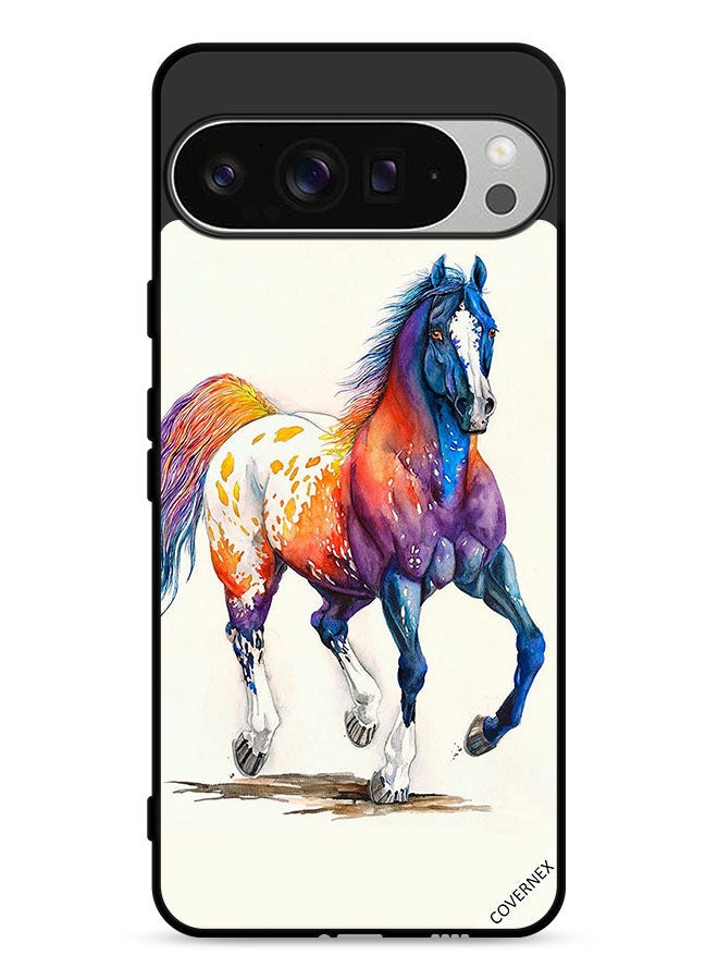 Covernex Google Pixel 9 Pro XL Protective Case Cover Horse Paint Art - Image 1