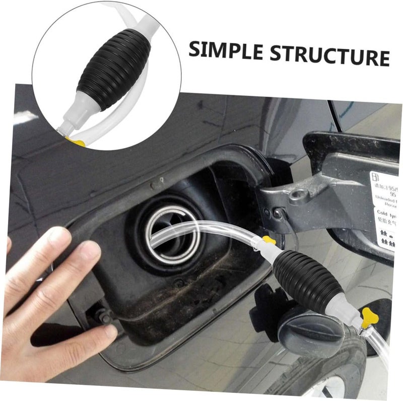 Gatuida Hand Siphon Pump Manual Liquid Transfer Pump for Automotive and Household Use Efficient Fuel and with Hose for Quick and Transfer - Image 2