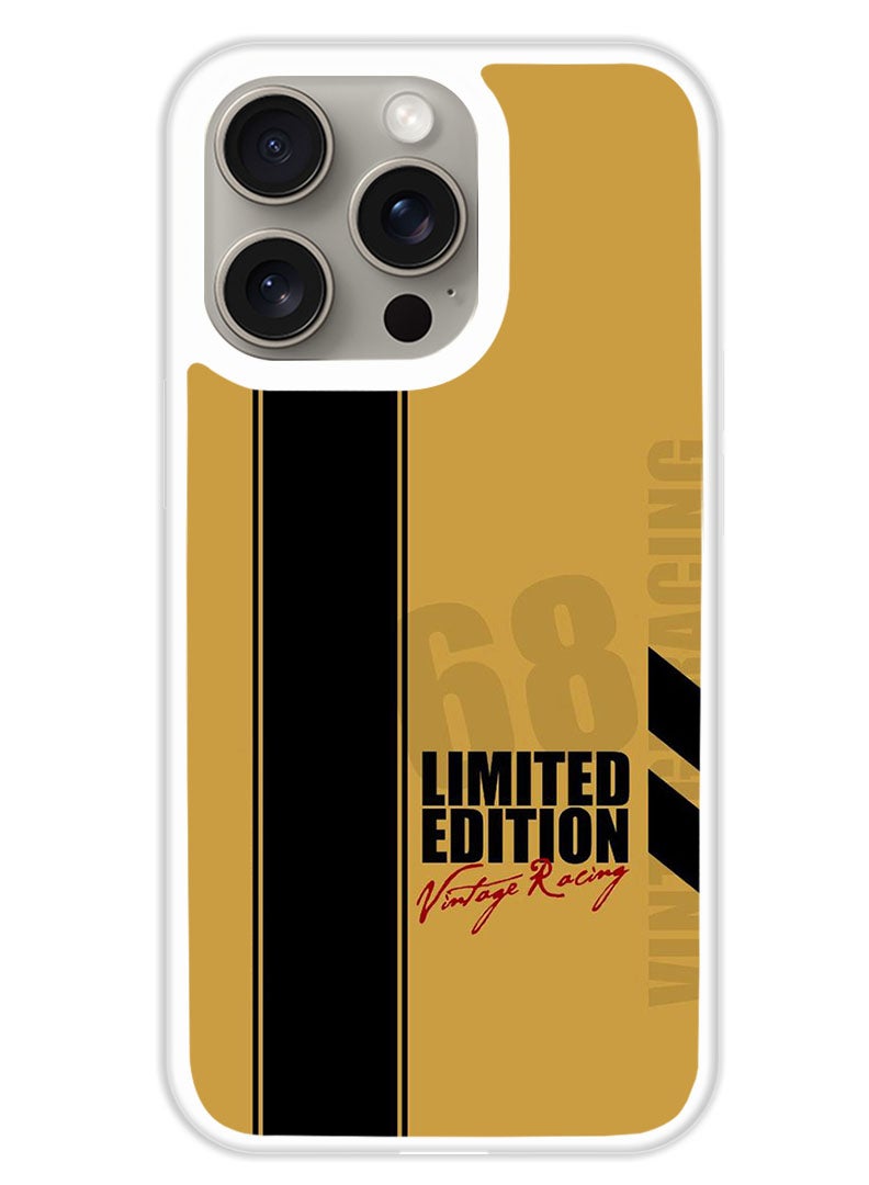 Theodor Protective Case Cover For APPLE IPHONE 15 Pro Max Limited edition (White Bumper) - Image 1