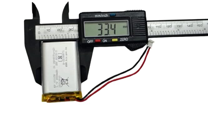 KP Original Battery KP Original -103450 3.7v 1800mAh 2pin Wire Rechargeable Battery (is 16046(Part2) IEC 62133-2 with connetor for RC Toys, Bluetooth Speaker, Drone, DIY, MP3,DVD 1800 mah - Image 4