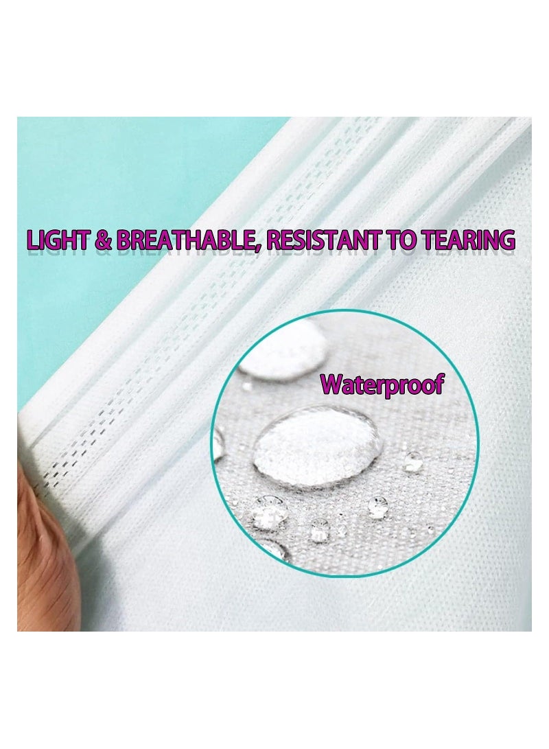4 PCS Disposable Bed Sheets Travel Sheets for Bed Bedding Cover, Portable Bedding Set with 1 Bed Sheet 1 Quilt Cover and 2 Pillowcase for Travel Business Trip Spa - Image 2