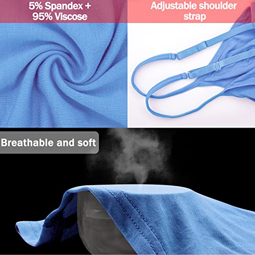 BQTQ 5 Pcs Camisole for Women Undershirt Spaghetti Strap Camisole Tank Tops, M - Image 4