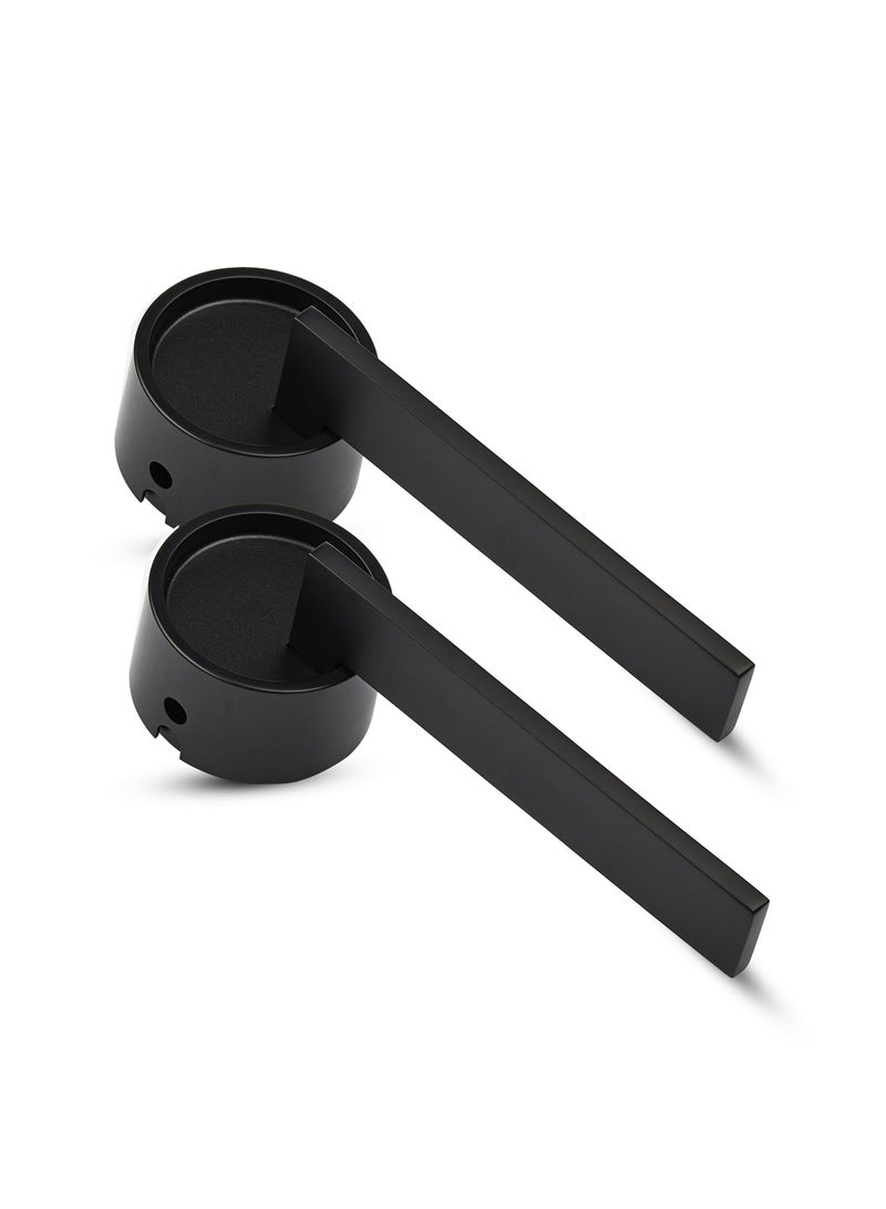 CINCINNO Rex Premium Anti-Rust Zinc Door Handle Pair – Durable & Stylish for Home & Office, UV Protection, 2-Year Color & 5-Year Mechanical Warranty, Salt Spray Tested (Matt Black) - Image 1