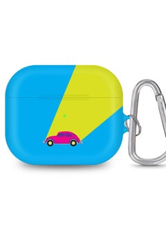 StylePods Case for Airpods 3rd Gen Case With Anti-Lost Keychain - Retro Bug Blue