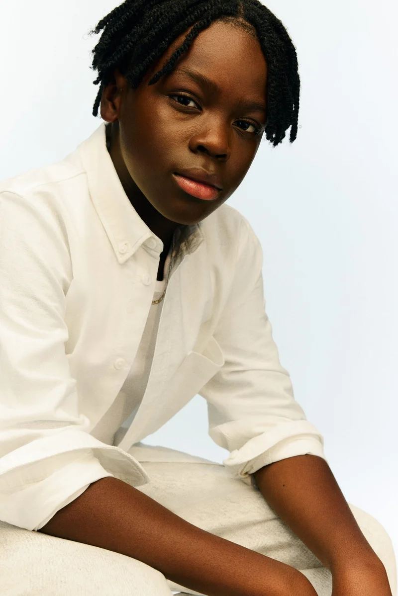 H&M Button-Down Cotton Shirt
