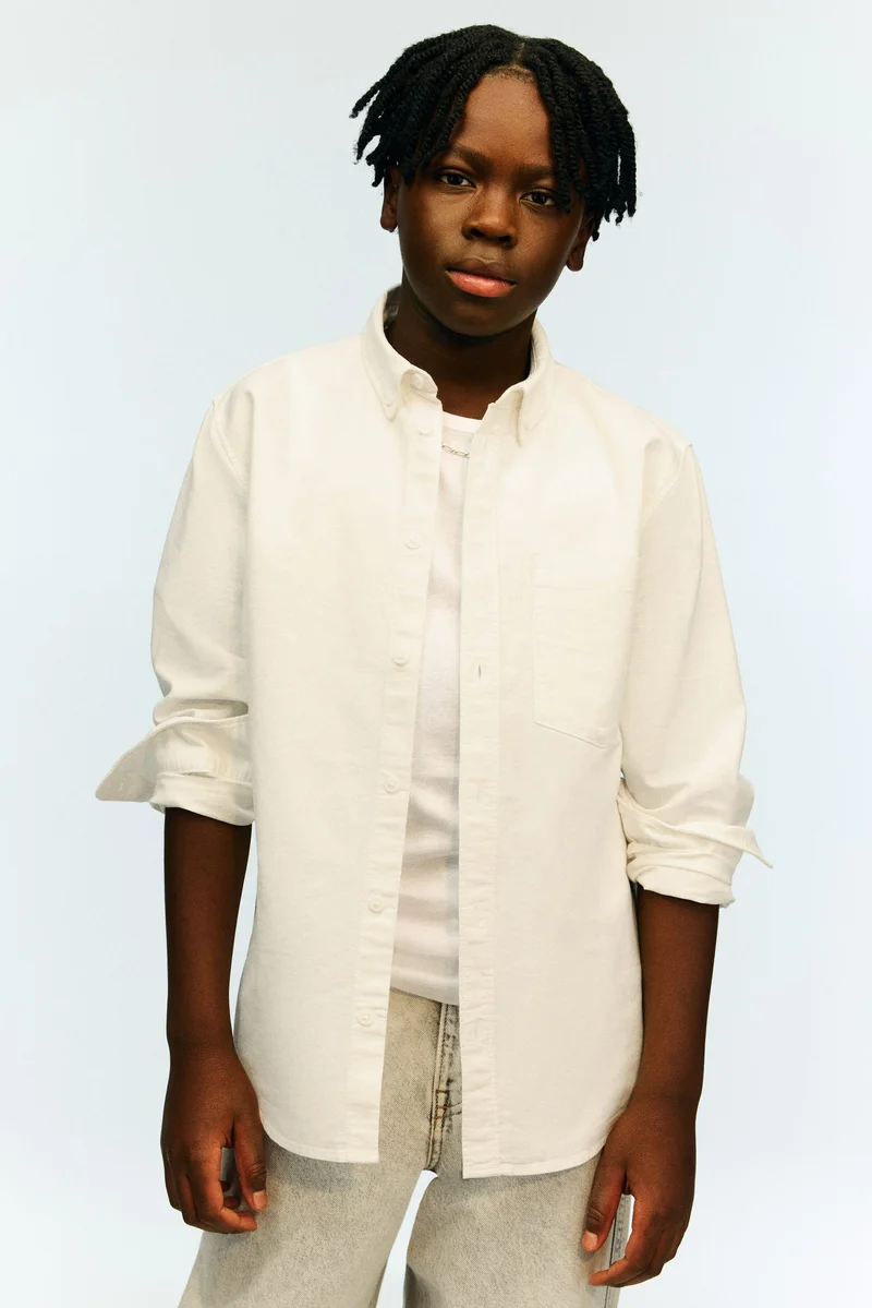 H&M Button-Down Cotton Shirt
