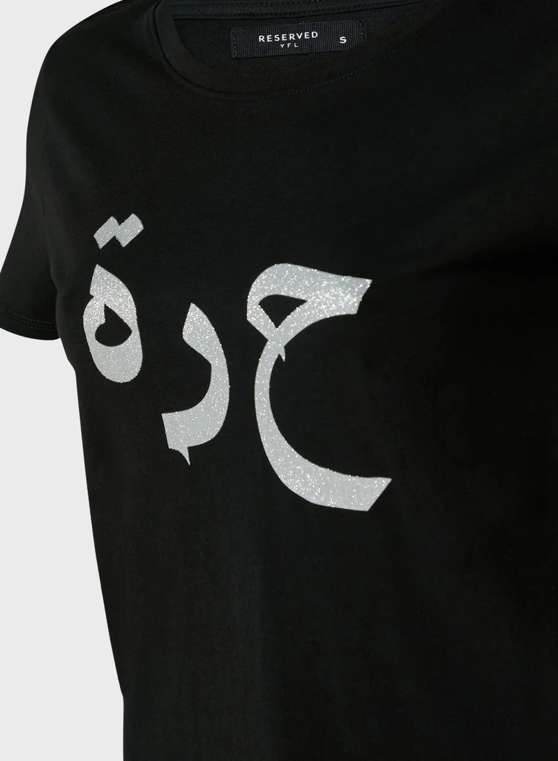 Reserved Crew Neck T-Shirt