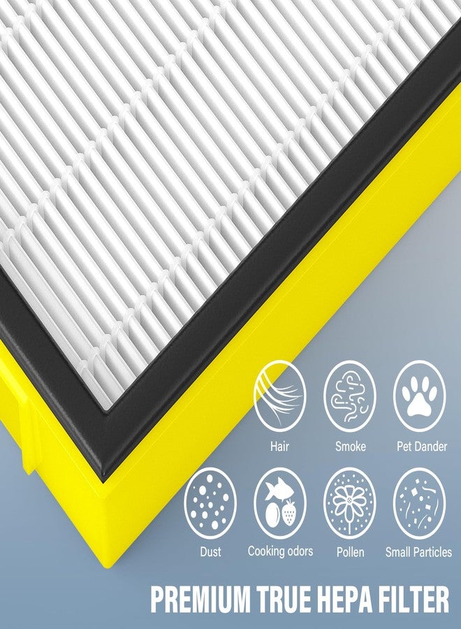 CFKREYA 4 Pack FLT4100 Replacement Filter E for Guardian AC4100, AC4100CA, AC4150BL, AC4150PCA, AC4150P, 4 Filter & 8 Activated Carbon Filter - Image 5
